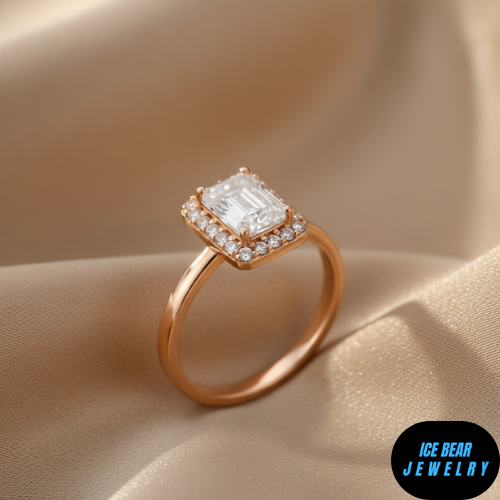 The Radiant Rose Halo Ring