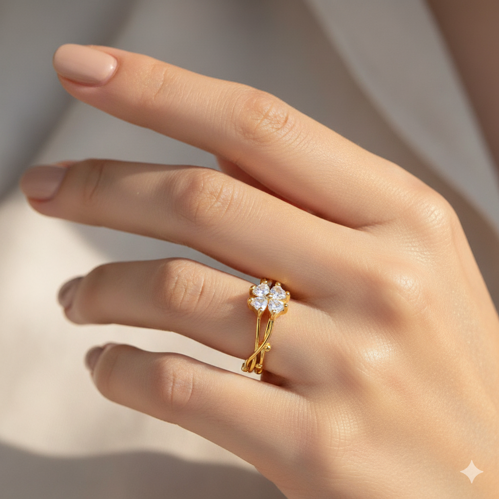 Golden Bloom Ring